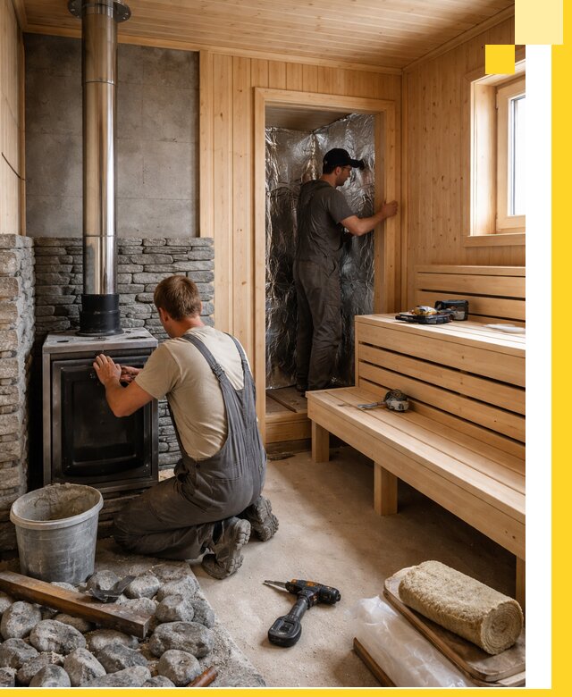 Строительство и изготовление бань под ключ в Сланцах