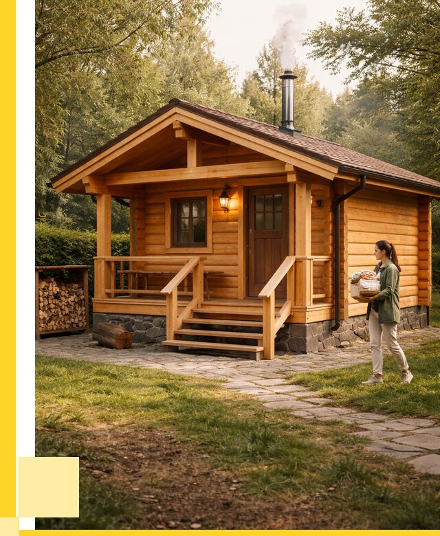 Купить баню под ключ в Сланцах от 671580 р. | ЭриданСлы