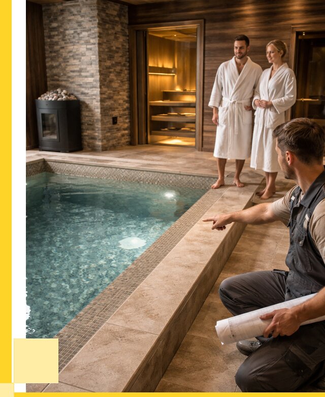 Проект бани с бассейном под ключ в Сланцах от 67158 р. | ЭриданСлы