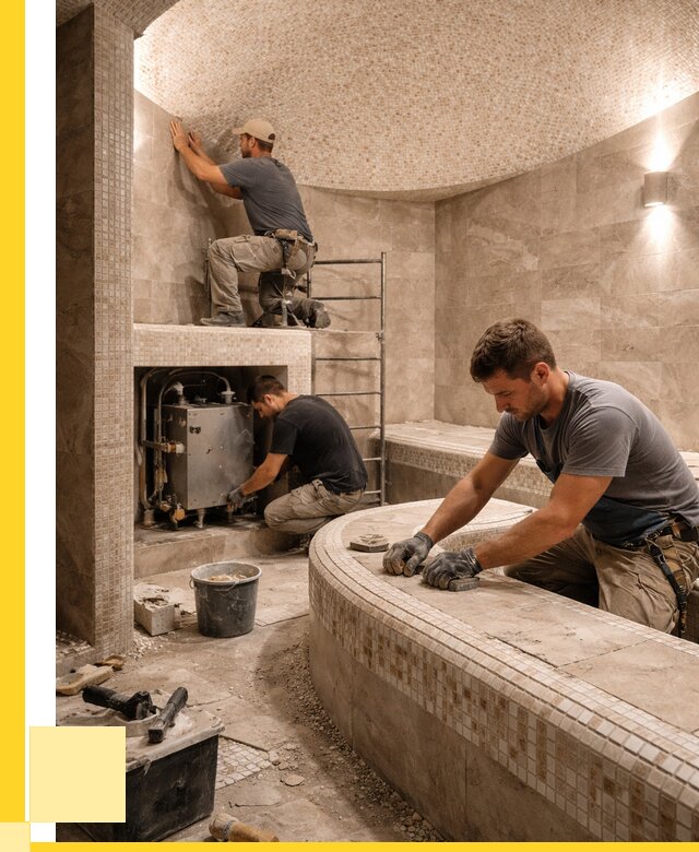 Монтаж хамамов под ключ в Сланцах от 258300 р. ЭриданСлы