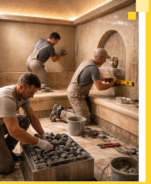 Проектирование и строительство хамама и сауны в Сланцах