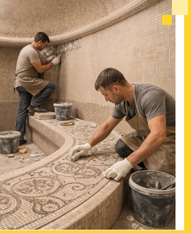 Плитка для хамама в Сланцах, укладка, подбор и поставка